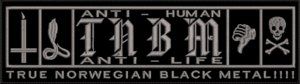 taake anti human anti life gray desing back patch