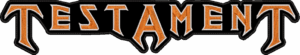 testament orange and white new logo back patch
